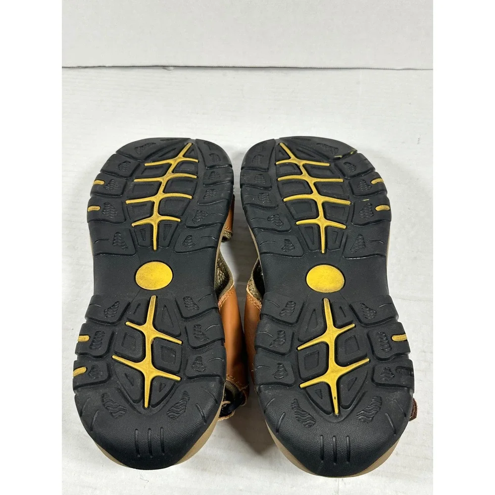 Fashion Mens Tan Brown Closed Toe Sport Hiking Sandals Size 47 Adjustable‎ Strap